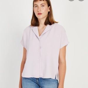 FRANK & OAK lilac blouse